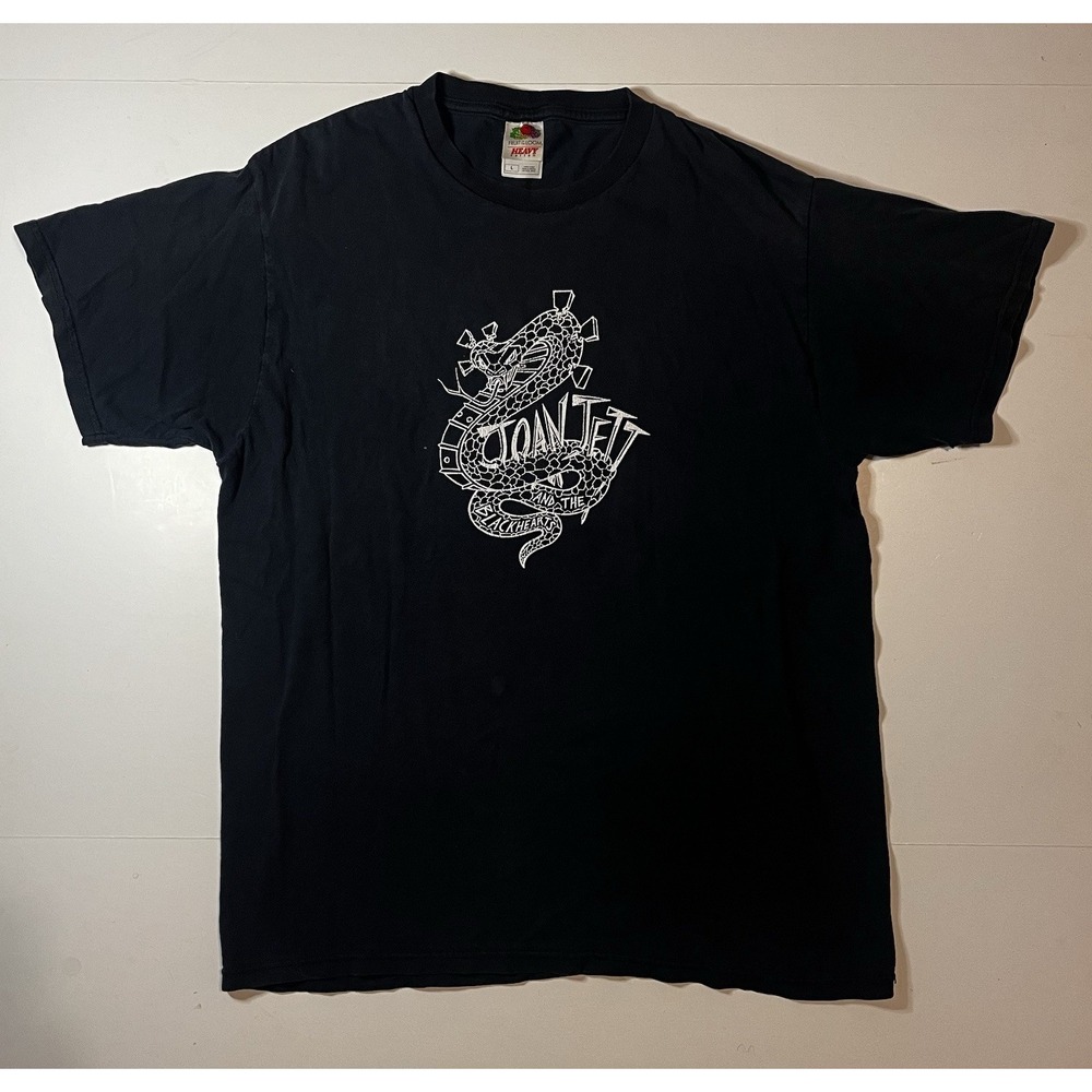 Vintage 90s JOAN JETT Blackhearts T-Shirt Size Large Sunfaded